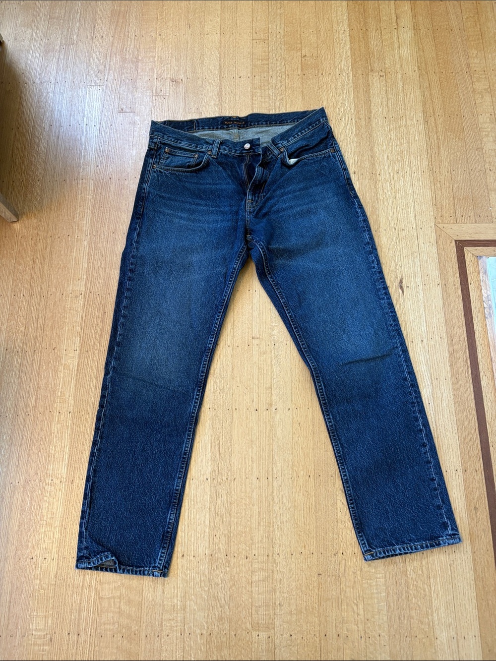 Nudie Jeans Men’s Dark Indigo Straight Jeans